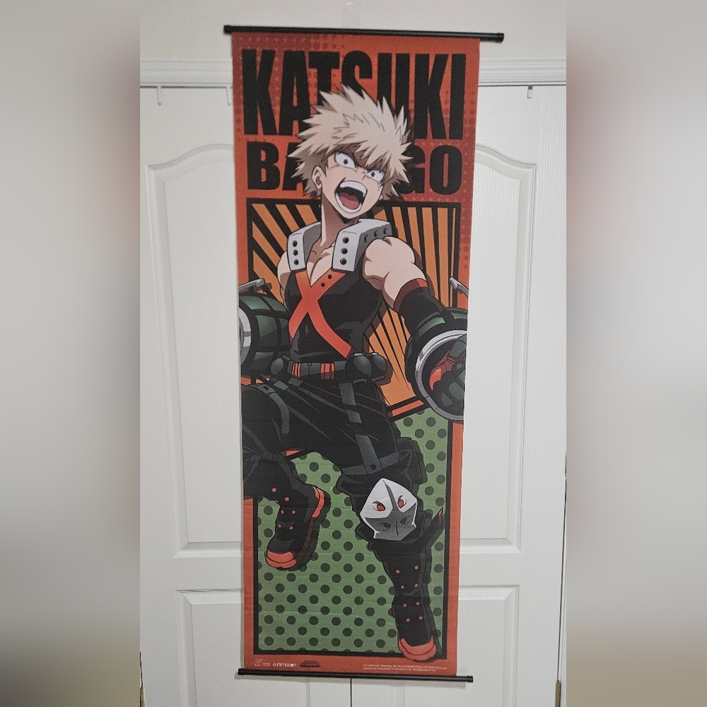 MY HERO ACADEMIA ANIME BAKUGOU WALLSCROLL